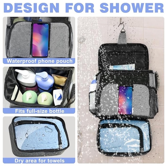 ✨TOPMELON✨Portable Shower Caddy with Large Capacity - Picture 3 of 7